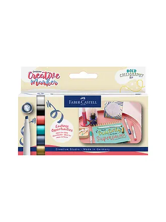 FABER-CASTELL | Gofa Marqueur créatif Étui de 6 Calli | 